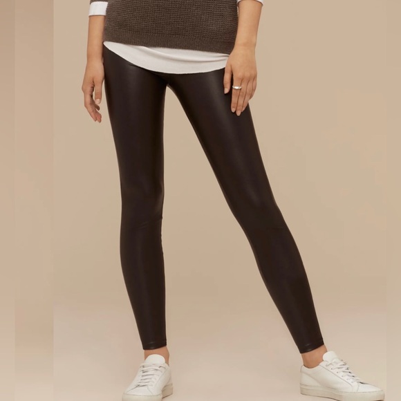 Aritzia Wilfred Free Daria Faux Leather Pants - Picture 2 of 3